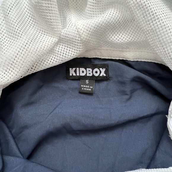 ✨5 for $25✨ Kidbox Navy, Teal and White Colorblock Windbreaker - Picture 5 of 8